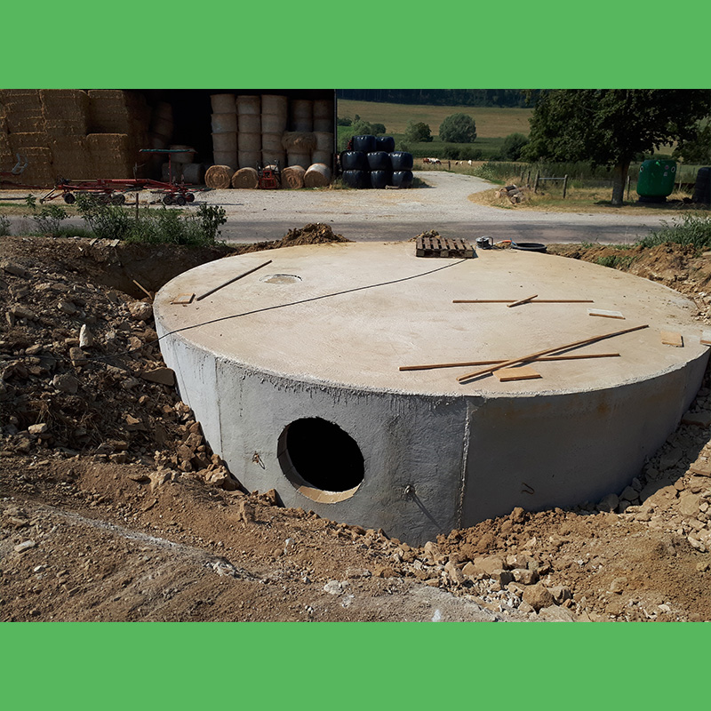 Préfosse préfabriquée 7 m x 4 m Mangeolle Béton